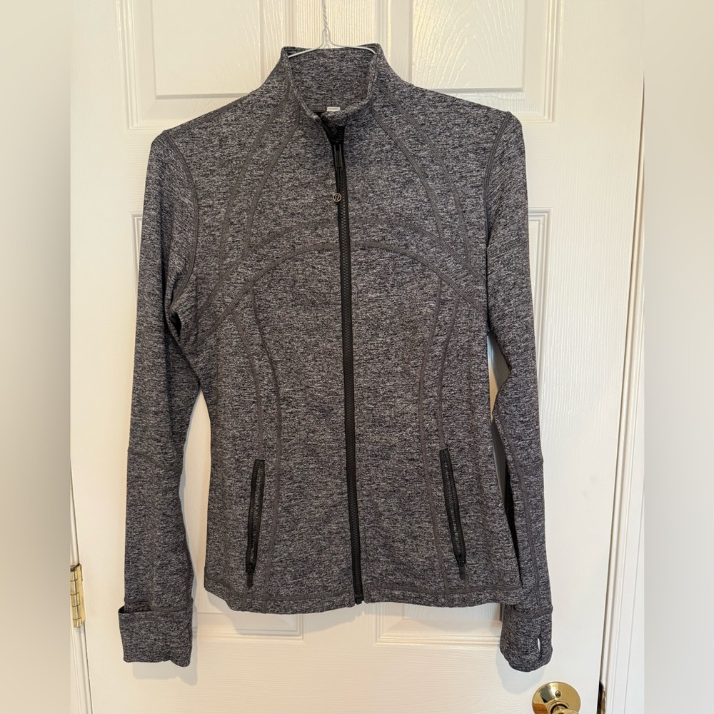 Lululemon Athletica Gray Utility Jacket with Mock Neck